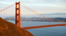 Golden Gate Bridge And San Francisco Lit By Afternoon Sun