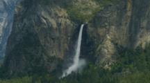Tunnel View Of Yosemite Valley With Bridalveil Falls