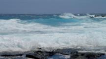Slow Motion Storm Waves On Hawaiian Coast