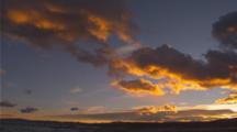 Colorful Sunset Clouds At Mono Lake