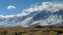 Panorama Of Sierra Nevada Mountains With Fresh Snow