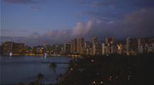 Waikiki Skyline At Night
