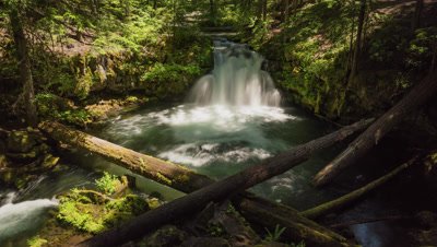 Time Lapse of a waterfall in Umpqua National Forest, Oregon