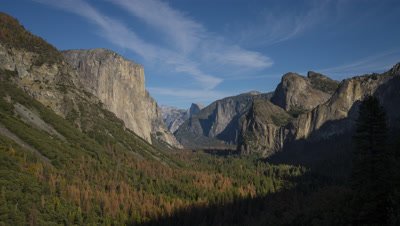 Time Lapse of Yosemite Valley at sunset