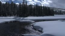 River With Snowy Banks, Yellowstone National Park 