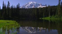 Reflection Of Mt. Rainier In Lake