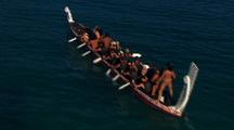 Ocean Canoe Stock Footage