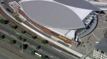 Aerial Down To Vector Arena In Aukland