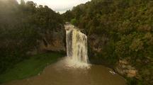 Aerial, Up And Over Hunua Falls