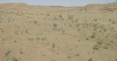 Aerial,Desolate Desert Landscape Of Western Australia