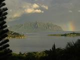 Kaneohe Bay With Rainbow