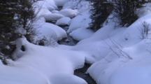 Stream With Snowy Banks