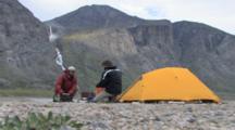 Camping In Auyuittuq National Park, Arctic Circle, Baffin Island