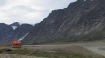 Park Shelter & Waterfall In Auyuittuq National Park, Baffin Island