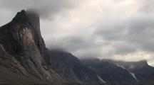 Mount Thor, Patches Of Light, Auyuittuq National Park, Baffin Island