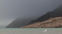 Fiord In Fog With Ice, Coronation Fiord, Auyuittuq National Park, Baffin Island