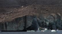 Glacier With Dirt, Coronation Fiord, Auyuittuq National Park, Baffin Island
