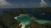 Wayag Archipelago, Raja Ampat, View From High Hillside