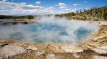 WY, Yellowstone National Park, Midway Geyser Basin, Excelsior Geyser Crater (Still Image Zoom)