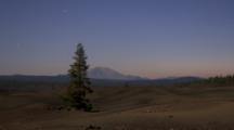 Stars Setting Behind Mount Lassen From The Painted Dunes