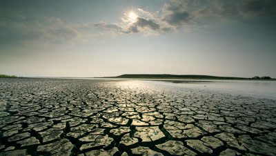 Dry,cracked earth and clouds,Alvord Desert,Oregon