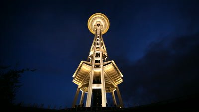 Space Needle,Low Angle,Seattle,WA