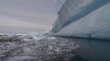 Antarctic Ice Floes And Iceberg