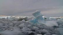 Antarctic Ice Floes And Iceberg
