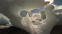 Specactular Shaped Antarctic Ice Slowly Melting