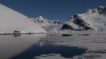 Travelling Alongside Scenic Antarctic Shoreline