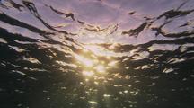 Abstract Underwater Sunbeam Sparkling Light patterns