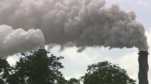 Vapor Emissions Belching From Sugar Mill