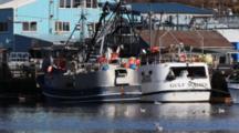 Commercial Fishing Boats At The Fish Processor