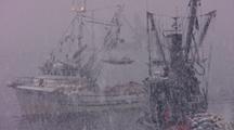Commercial Fishing In A Snow Storm