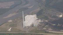 Aerial Coal Fired Electric Generation Facility Healy Power Plant Clean Coal Dirty Coal