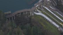 Aerials of Elwha Dam before removal  