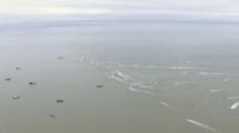 High Angle Pan Zoom To Medium Shot Cineflex Aerial Of Bristol Bay Salmon Fishery Alaska Fishing Pebble Mine Potential Impacts