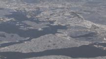 Zatzworks Cineflex Aerial Of Broken Ice Chunks Floating In Arctic Seas