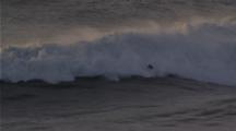 Kealii Mamala Surfing At Nazare, Portugal