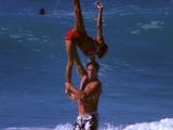 Surfing Acrobatic Stock Footage