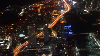 4K UltraHD A timelapse aerial view of Toronto at night