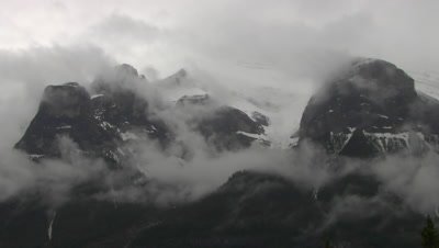 HD Rocky Mountains Time Lapse clouds - NOT Colour Corrected