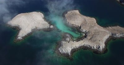 Aerial pan of Islands