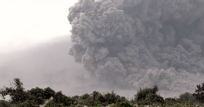 Amazing Pyroclastic Flow During Volcanic Eruption