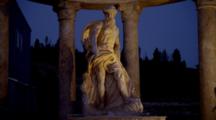 Sculpture In Trevi Fountain Replica, Chateau In Southern Oregon