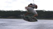Wakeskater Does Several Nice Grabs