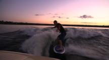 Man-Wake Surfing- Evening Shot