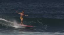 Tracking Two Different Surfers Riding Waves.