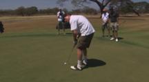 Tracking A Golfer Making A Close Putt.