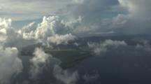 Aerial Over Saipan, With Clouds